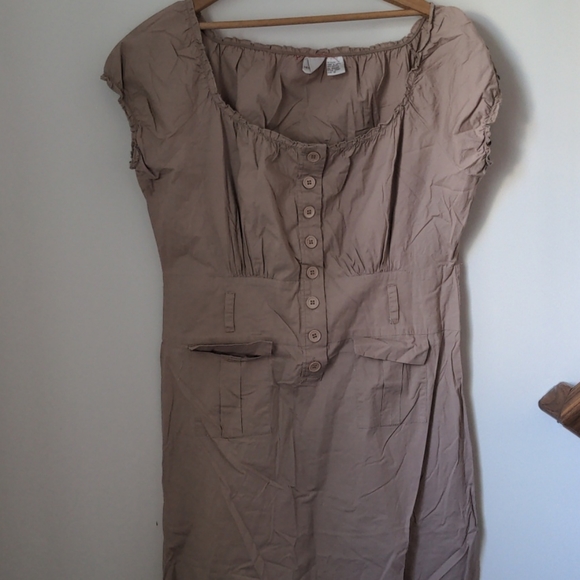Newport News Women's Size 18 Cotton Blend Elastic Neck Dress - Picture 2 of 8